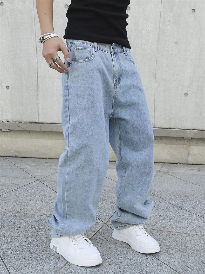Jeans denim uomo streetwear