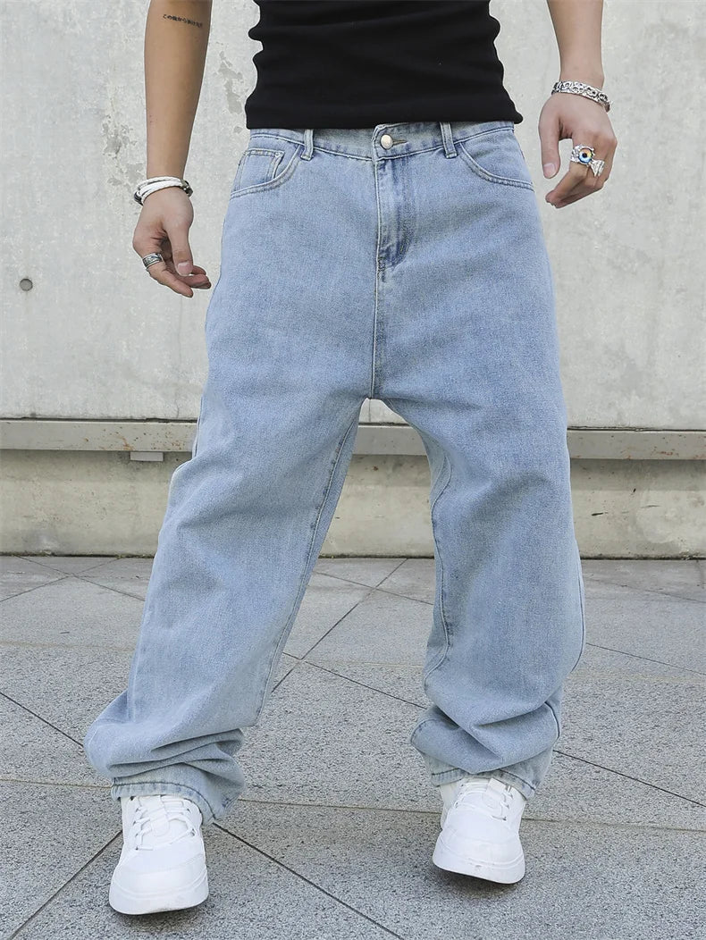 Jeans denim uomo streetwear