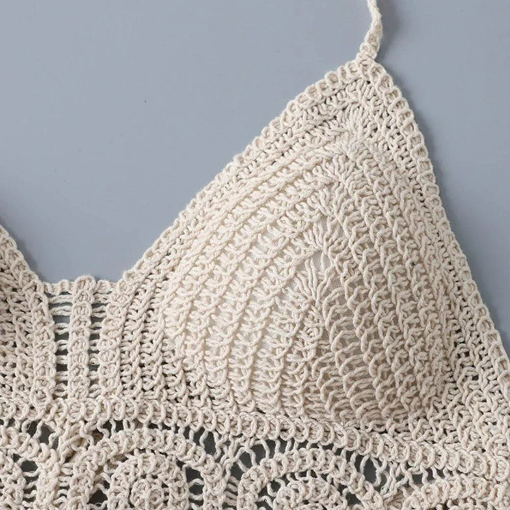 Top ricamato donna stile Boho