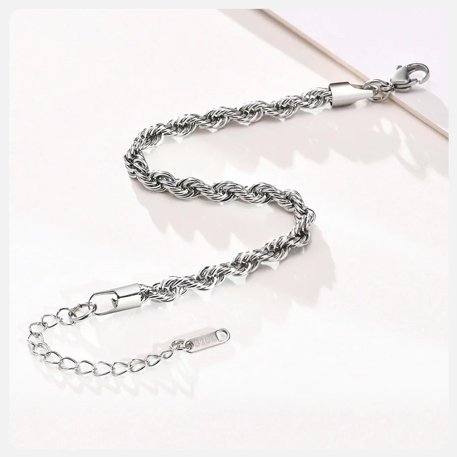 Bracciale corda intrecciata - Collezione Eternal