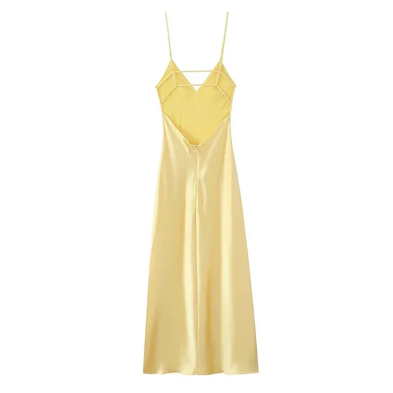 Abito in raso casual elegante