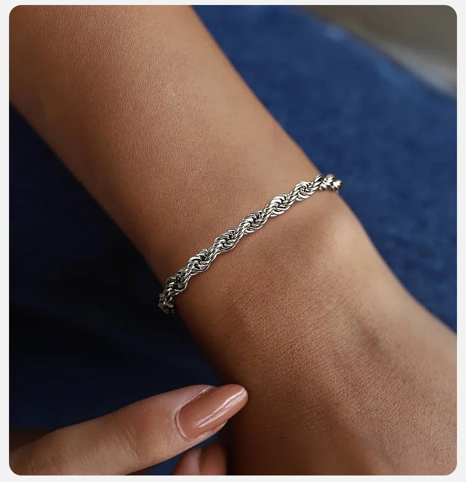 Bracciale corda intrecciata - Collezione Eternal