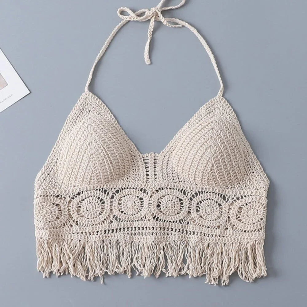 Top ricamato donna stile Boho